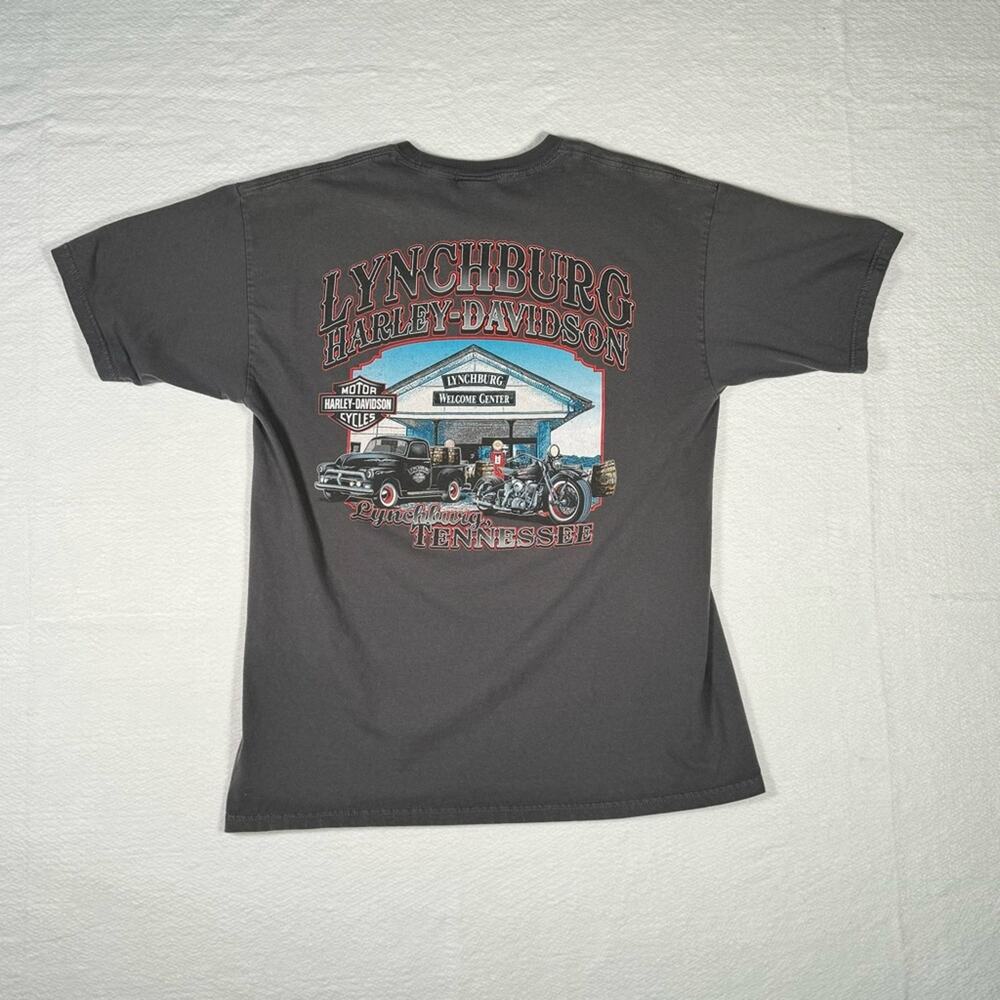 Harley Davidson Lynchburg, Tennessee Dealer Motorcycle Graphic T-shirt Men's L